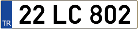 Trailer License Plate